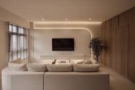 Gypsum false ceiling design in Pune with LED lighting